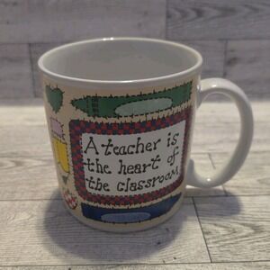 "A teacher is the heart of the classroom" Coffee Mug School Appreciation Gift